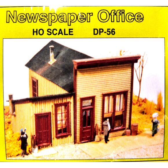Durango Press HO Scale NEWSPAPER OFFICE DP-65 Model Kit, New, See Pics/Descr. - Picture 2 of 8